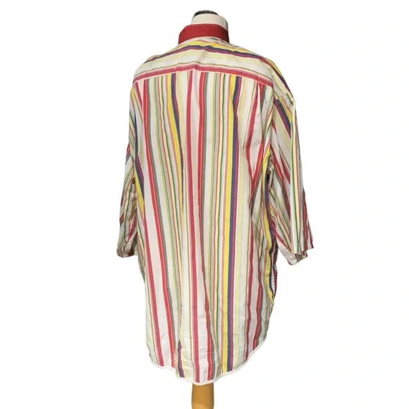Vintage Pepe Jeans London custom button down striped shirt size XL - Picture 4 of 5